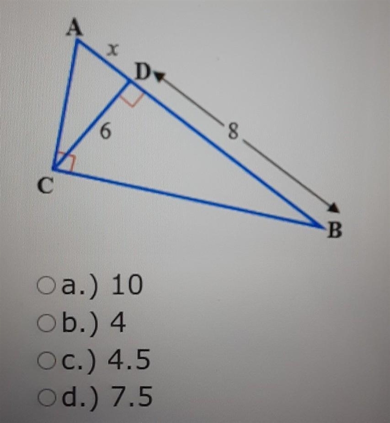 What is the value of "x"?​-example-1