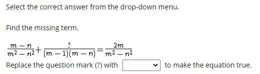 A) m + n B) 0 C) m - 1 D) -(m+n)-example-1