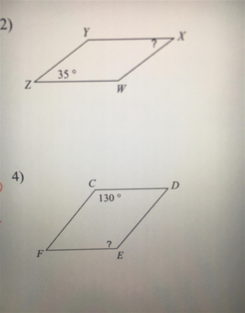 Find the measurement parallelogram. I need help please, thank you. I need explanation-example-1