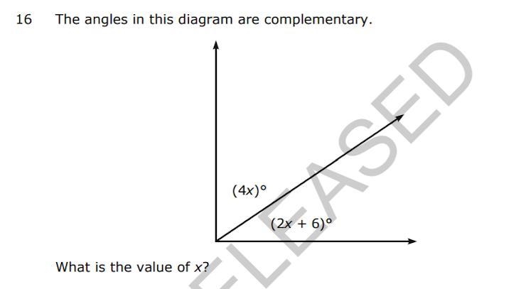 Value of x? Complementary angles, easy.-example-1