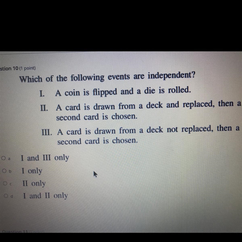 Which of the following events are independent?-example-1