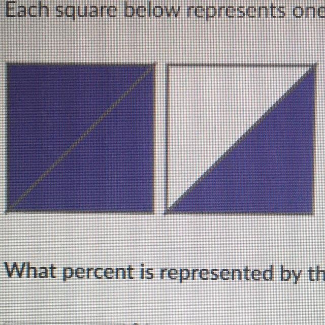 Each square below represents one whole. What precent is represented by the shaded-example-1