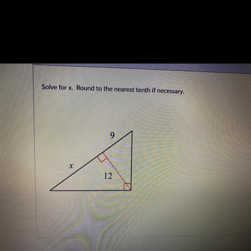 Solve for x. Round to the nearest tenth if necessary.-example-1