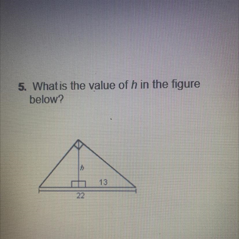 What is the value of h in the figure below?-example-1