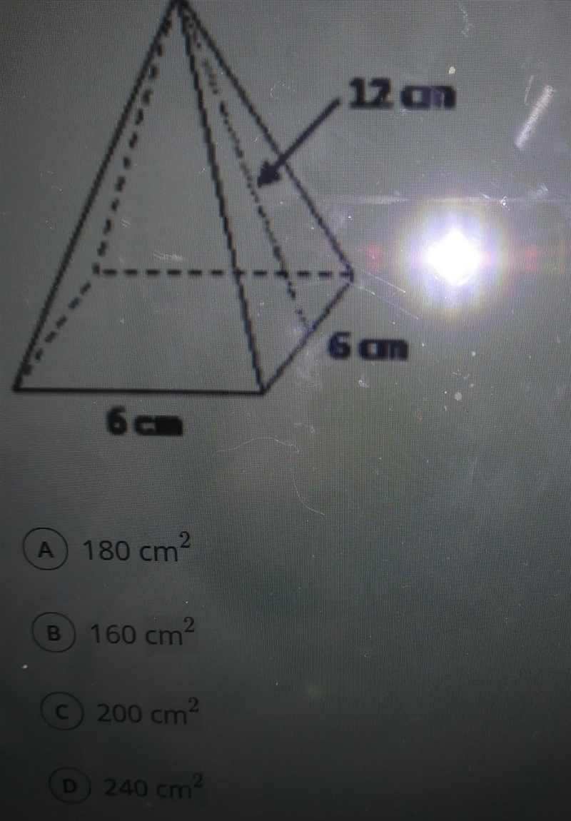 12 am 6om 60 A 180 cm B) 160 cm C 200 cm D 240 cm? ~PLEASE RESPOND AND LOOK AT PIC-example-1