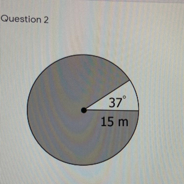 What is the area of the shaded sector-example-1