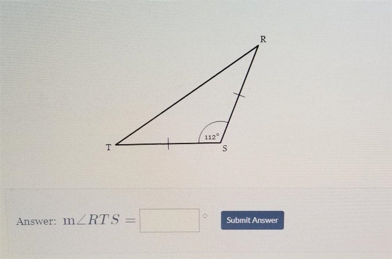 S = 112° find RTS I need help with this I have an assignment due in two hours and-example-1