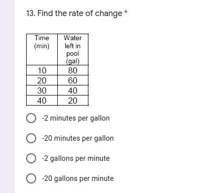 Find the rate of change-example-1