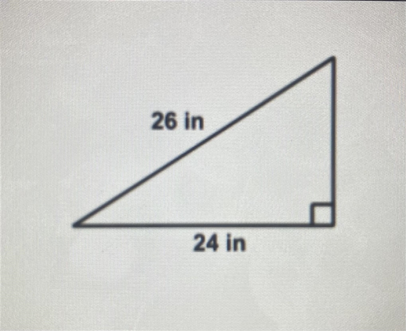 Using the Pythagorean Theorem, determine the length of the missing side of the right-example-1