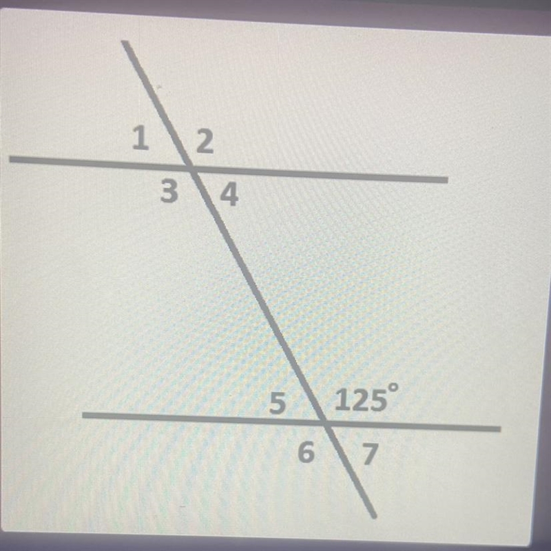 Solve for angle 5 a. 50 b. 45 c. 55 d. 60-example-1