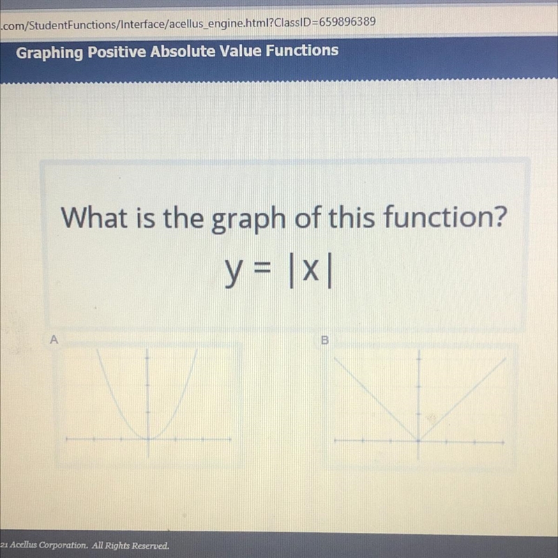 What is the graph of this function? y = |x|-example-1