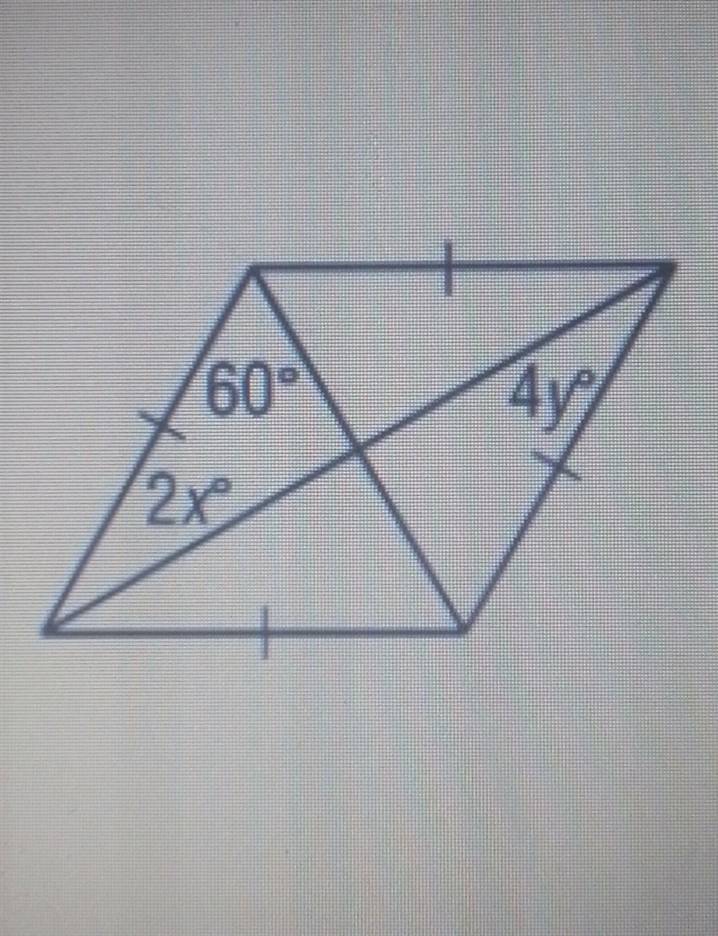 Find the value of each variable in the following parallelograms.​-example-1