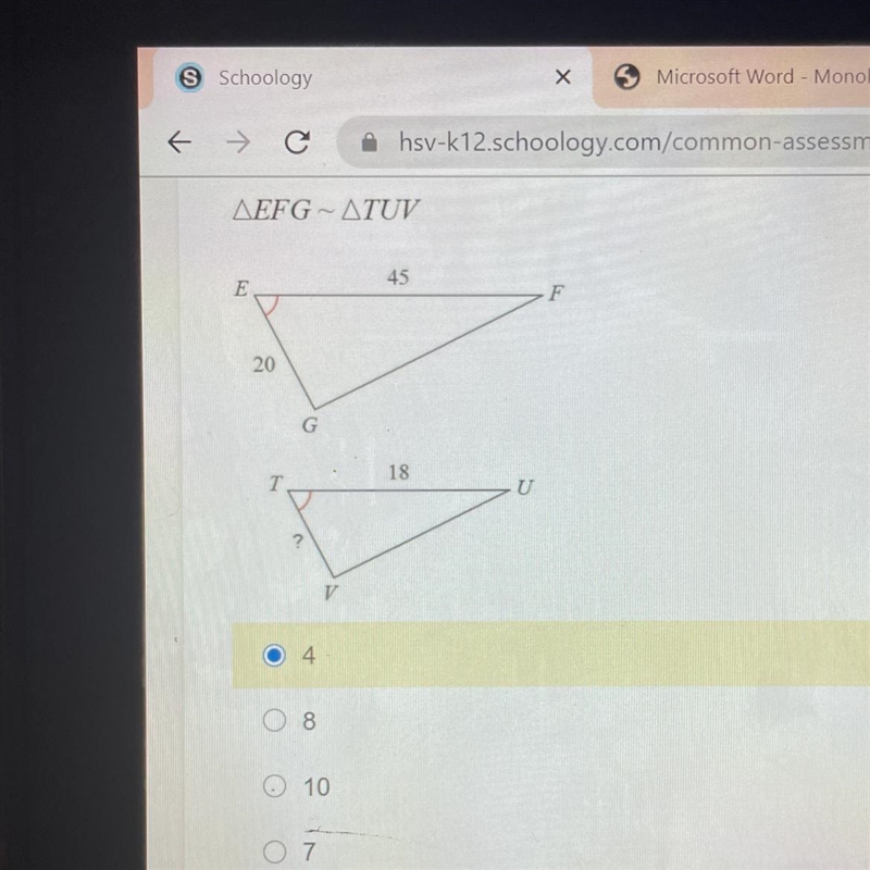 These triangles are similar. Find?-example-1