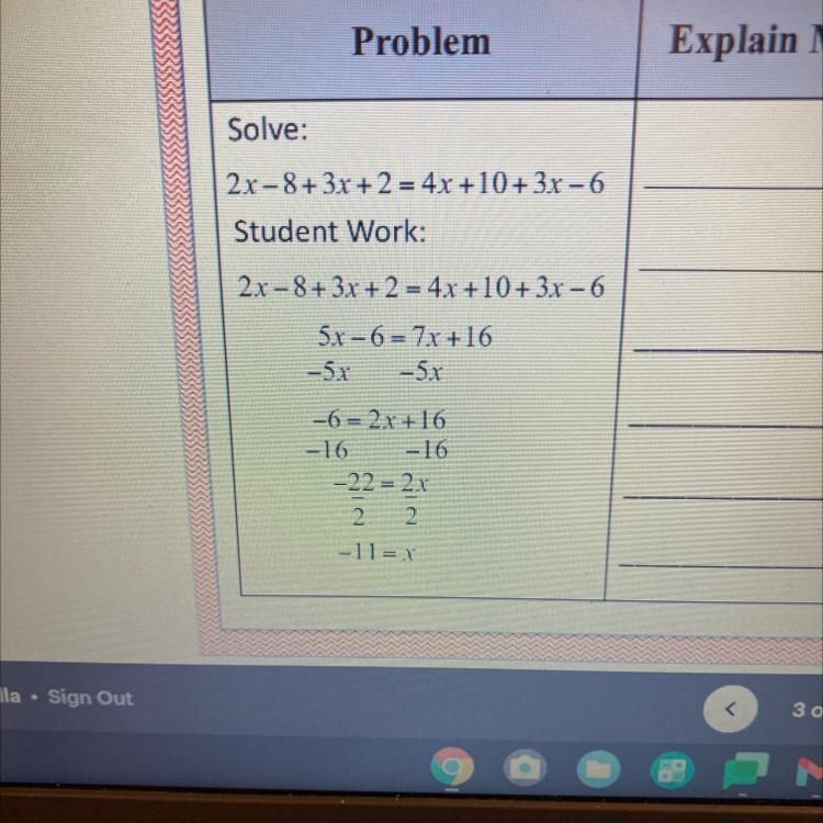 Where did the student go wrong and what are the correct steps-example-1