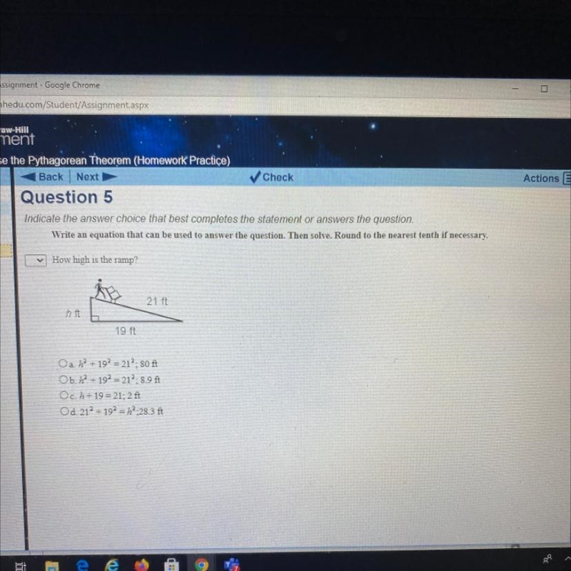 DaCN NOU Actions E 1 2. ✓ Check Question 5 Indicate the answer choice that best completes-example-1