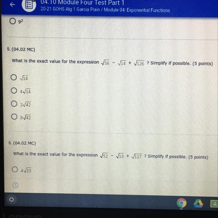 I need help with number 5 please-example-1