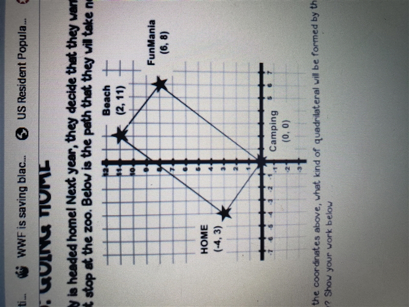 If each square on the grid represents 400 miles how many miles would Jacob's family-example-1