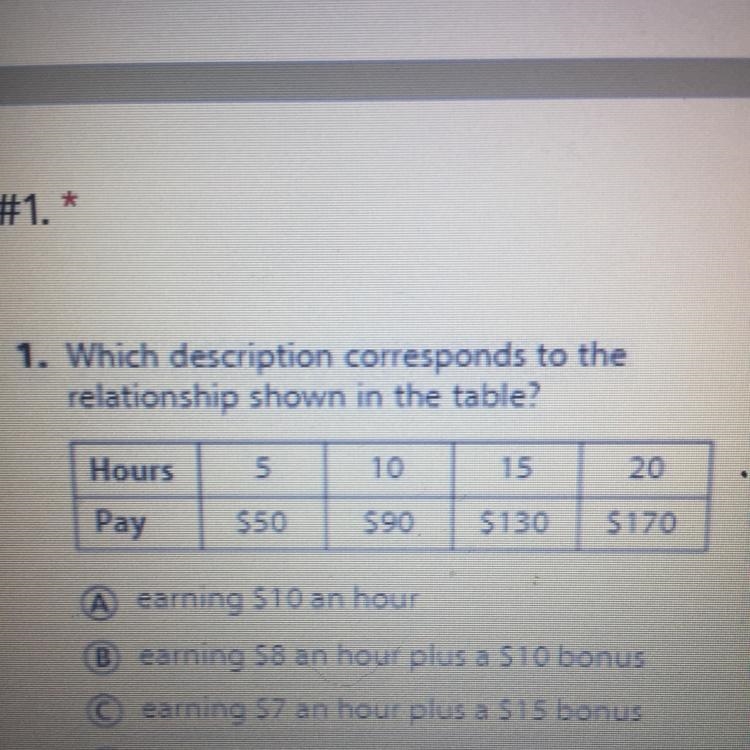 Which description corresponds to the relationship shown in the table-example-1