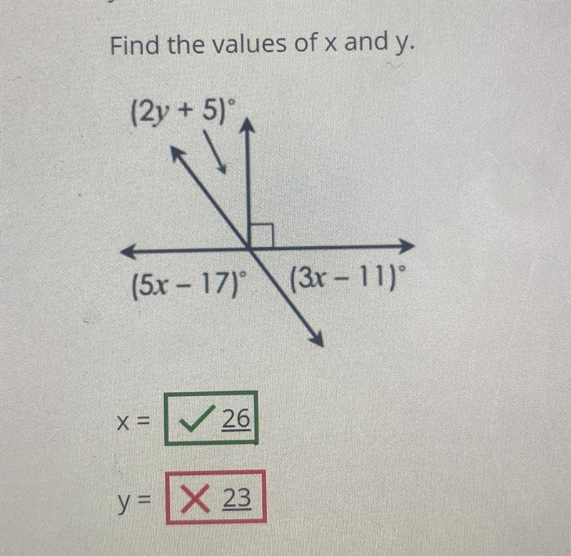 Find the value of x and y-example-1