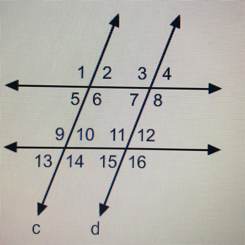 If m<13=m<15=m<7, what conclusions can you make about lines a, b, c, and-example-1