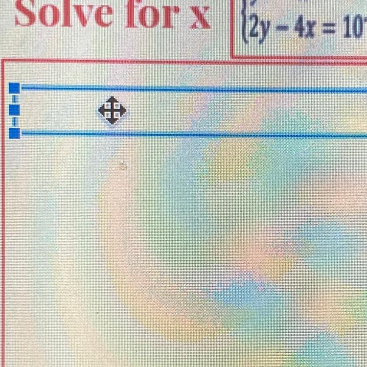 Solve for X. 2y-4x=10-example-1