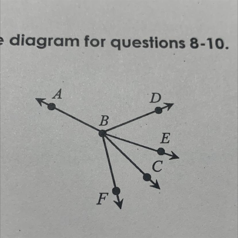 If mZFBC = (10x – 9), mZCBE = (4x + 15), find mZFBE.-example-1