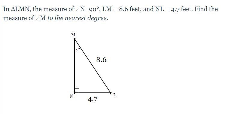 Using Trig to Find Angles-example-1