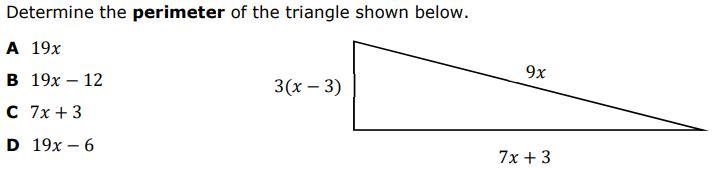 Help! Determine the perimeter of the triangle below.-example-1