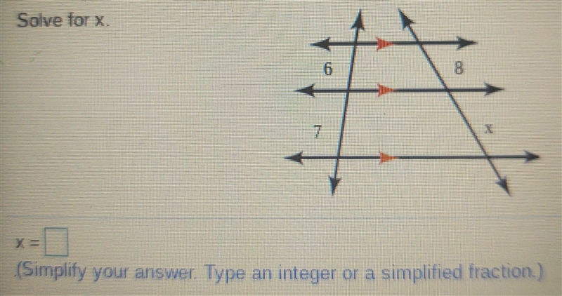 Use the diagram to solve for x.-example-1