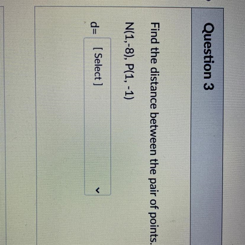 Find the distance between the pair of points.-example-1