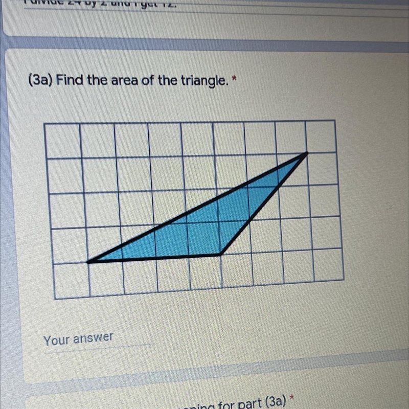 Find the area of the triangle Area of triangle-example-1