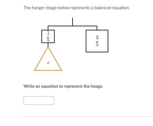 The hanger image below represents a balanced equation.-example-1