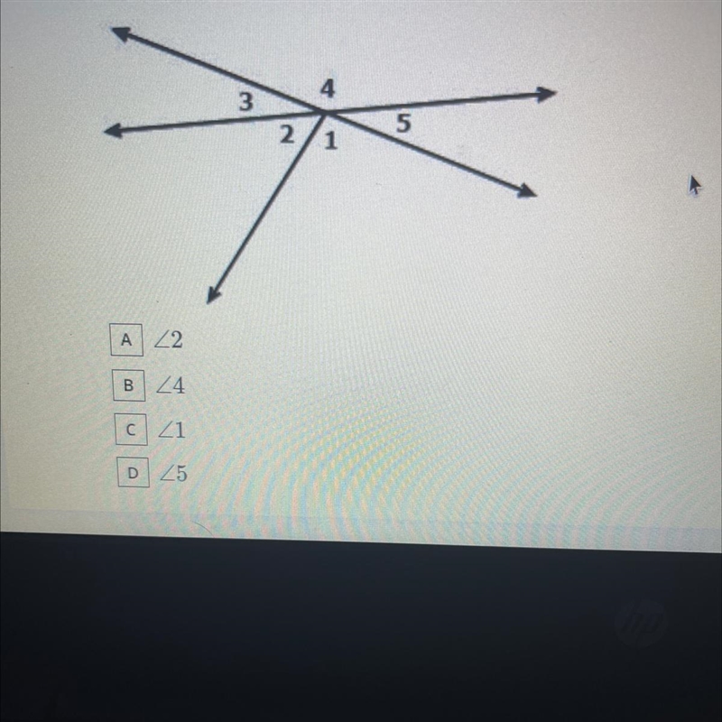 Choose all the angles which are adjacent to < 3 Select all that apply-example-1