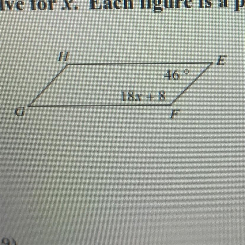 Solve for x each figure is a parallelogram-example-1