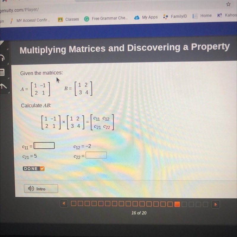 Given the matrices, calculate AB-example-1