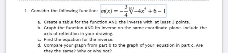 I need help on finding the inverse for this help me.-example-1