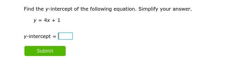 Please help me fast!! ( It's about y- intercept)-example-1