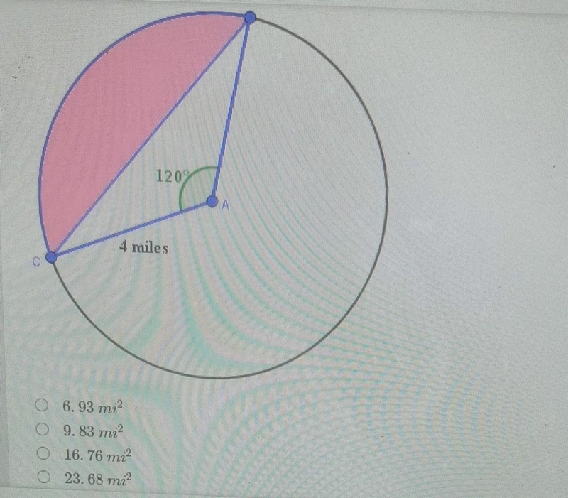 What is the area of the shaded segment?​-example-1