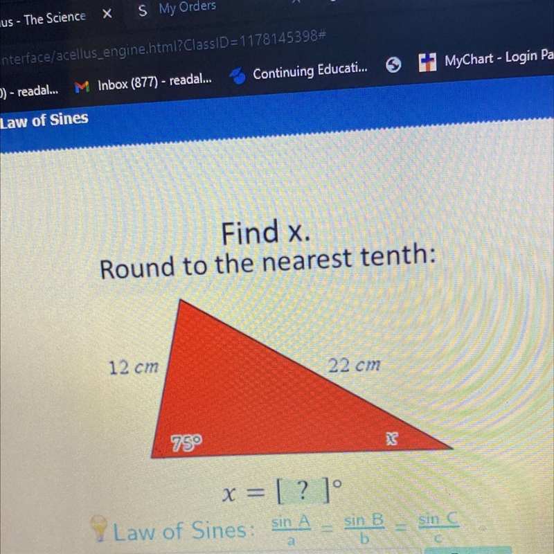 Find a round to the nearest tenth 12 22 75 x x=?-example-1