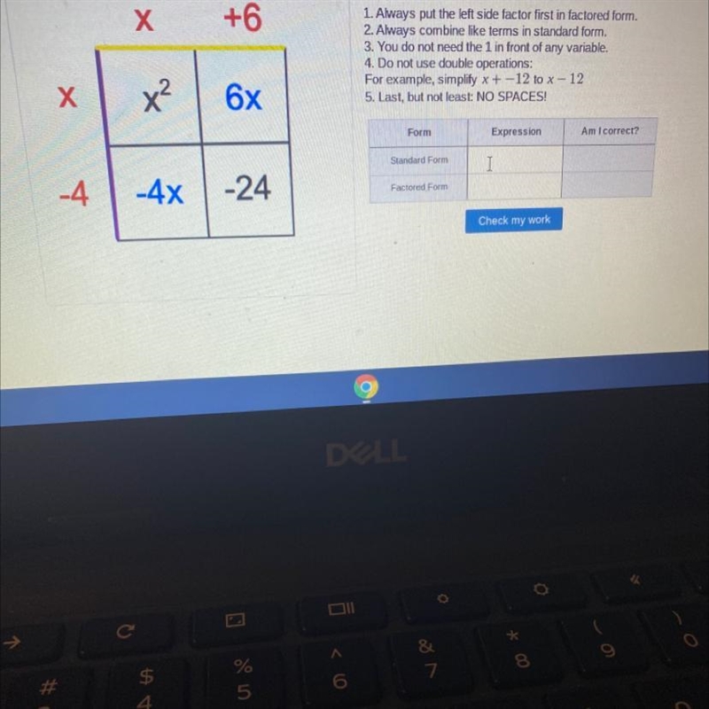 What is the standard form and the factored form-example-1