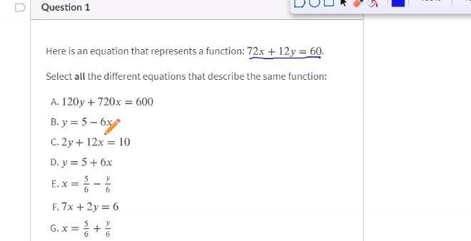 There's 4 that describe the same function-example-1