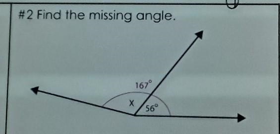 Find the missing angle​-example-1