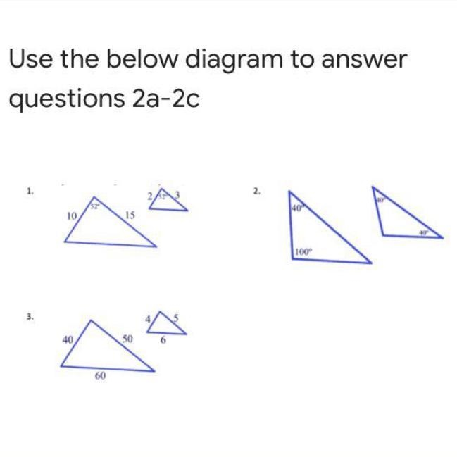 URGENT HELP! is it A)ASA B)SSS C)AA D)SAS for each of the three triangles?-example-1