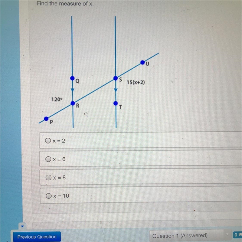 Find the measure of x.-example-1