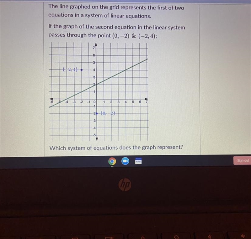 A. Y=1/2x+2 Y=-3x-2 B. Y=-1/2x-2 Y=3x+2 C. Y=-1/2x+2 Y=-3x+2 Please, please help me-example-1