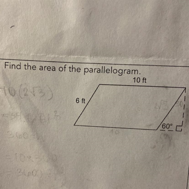 How do I find the area of the parallelogram?-example-1