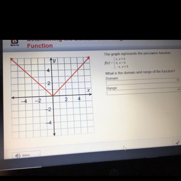 The graph represents the piecewise function: 100 POINTS !!!-example-1