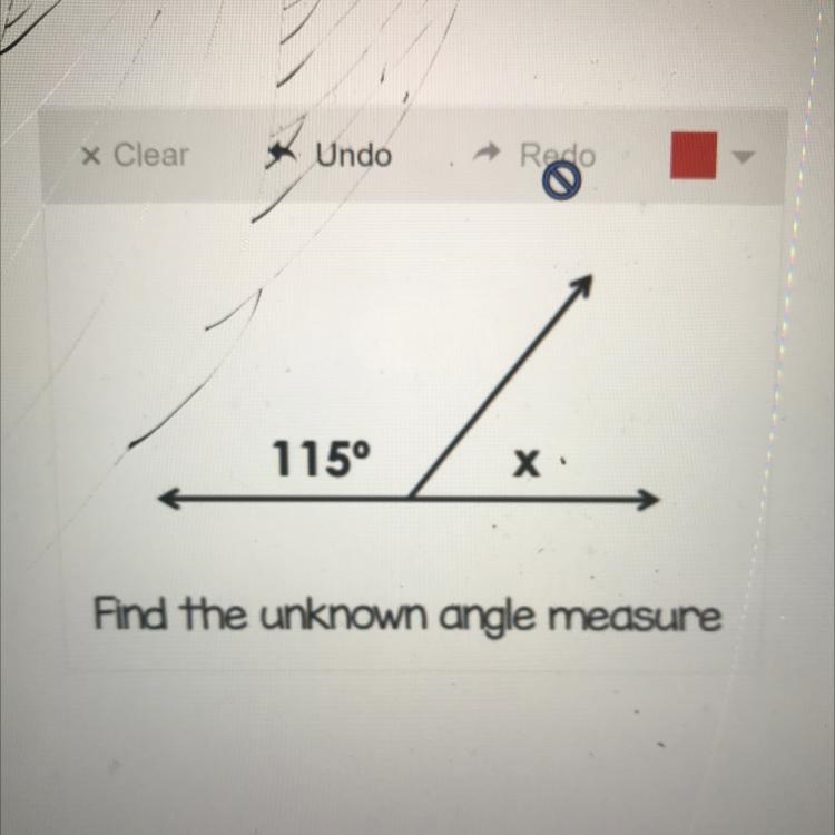 Find the unknown angle and explain how plzzz-example-1