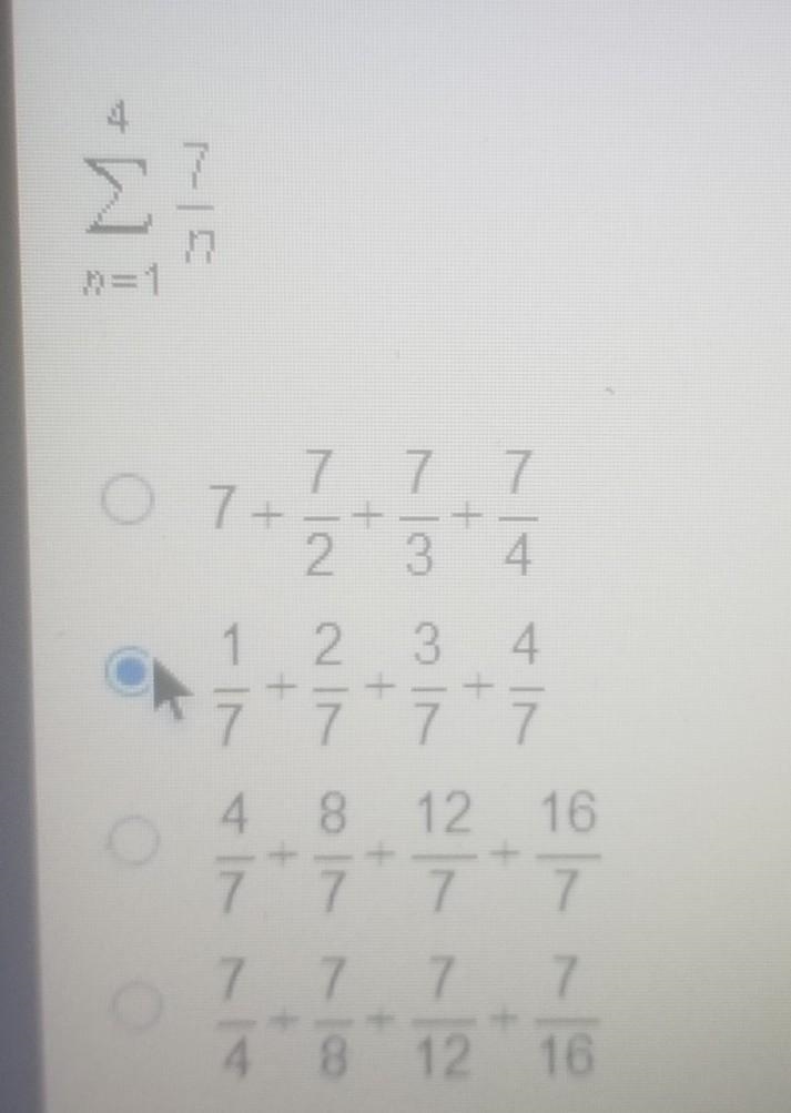 Which of the following is the correct expanded form for the series below?​-example-1