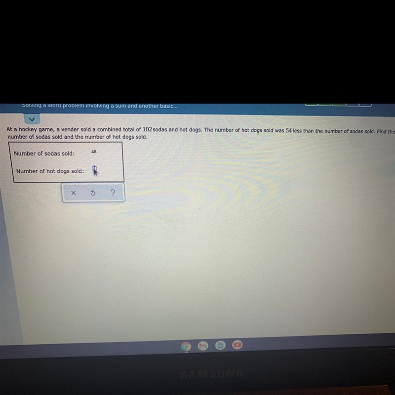 Please help!!!!due at 11 .I think the number of sodas sold was 48 but I don't know-example-1